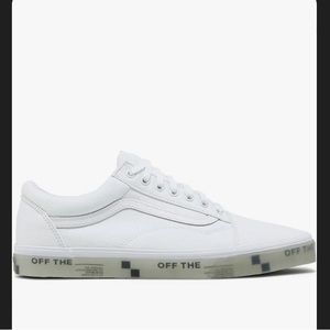 VANS NWT WHITE CANVAS TRANSLUCENT SOLE LIMITED EDITION SNEAKERS 8.5 w / …